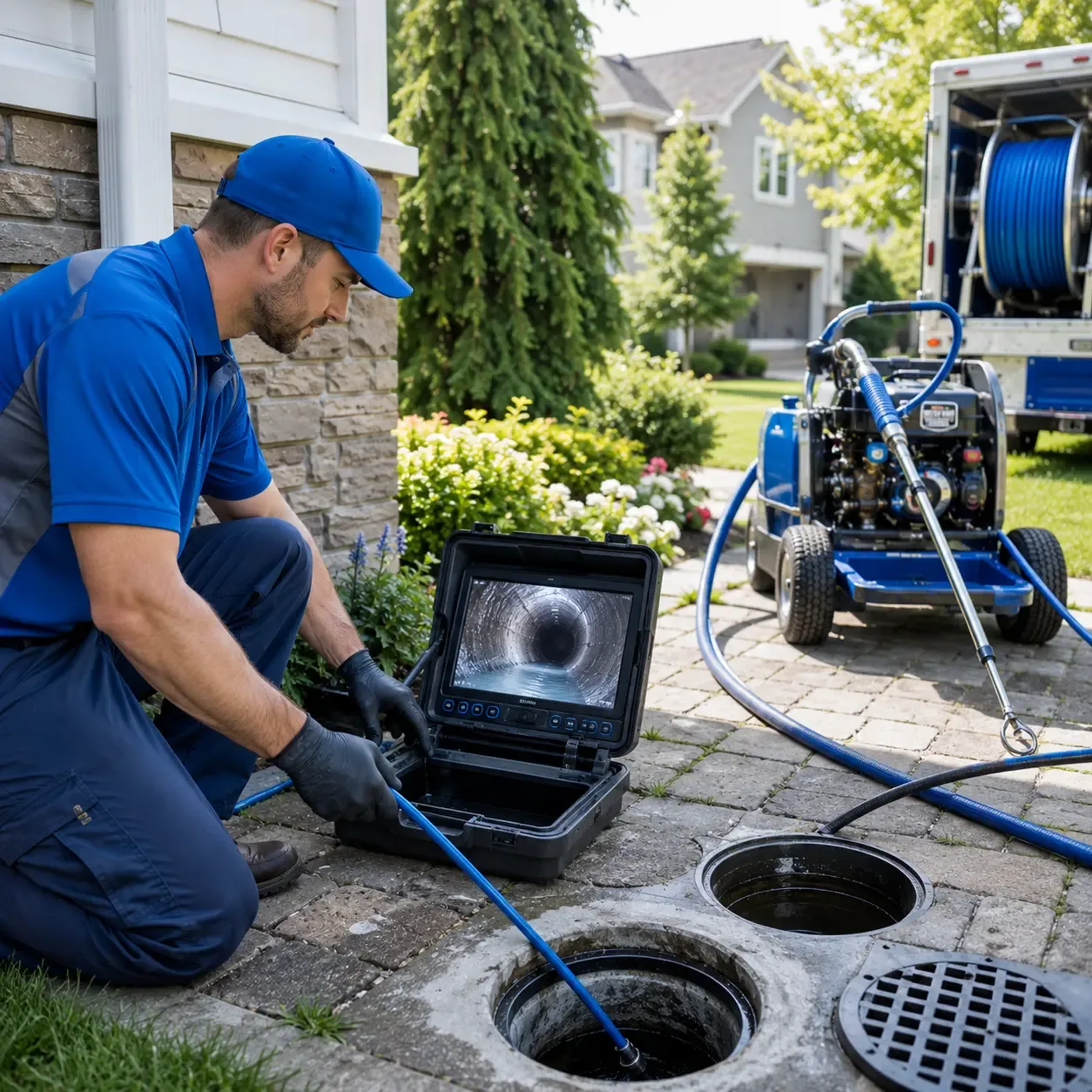 Outdoor drain cleaning professionals serving Houston, DE