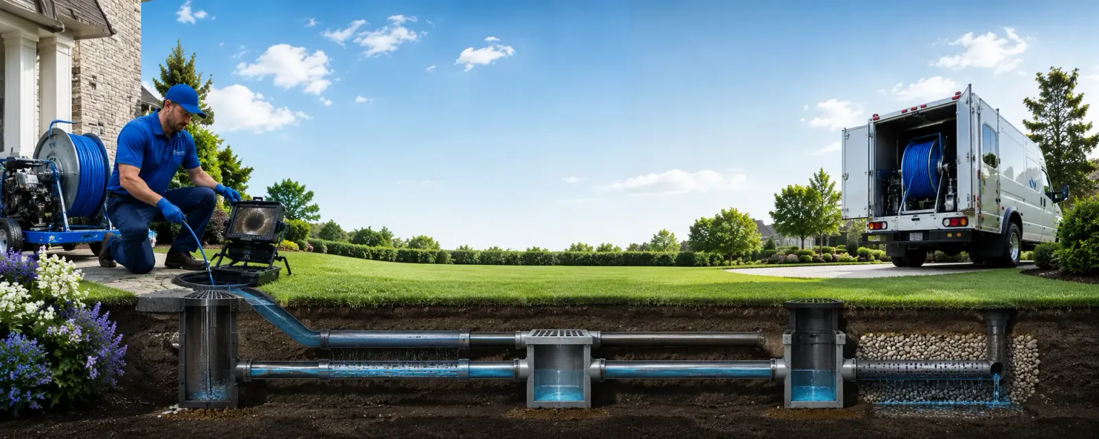 Outdoor drain cleaning information for Houston, DE